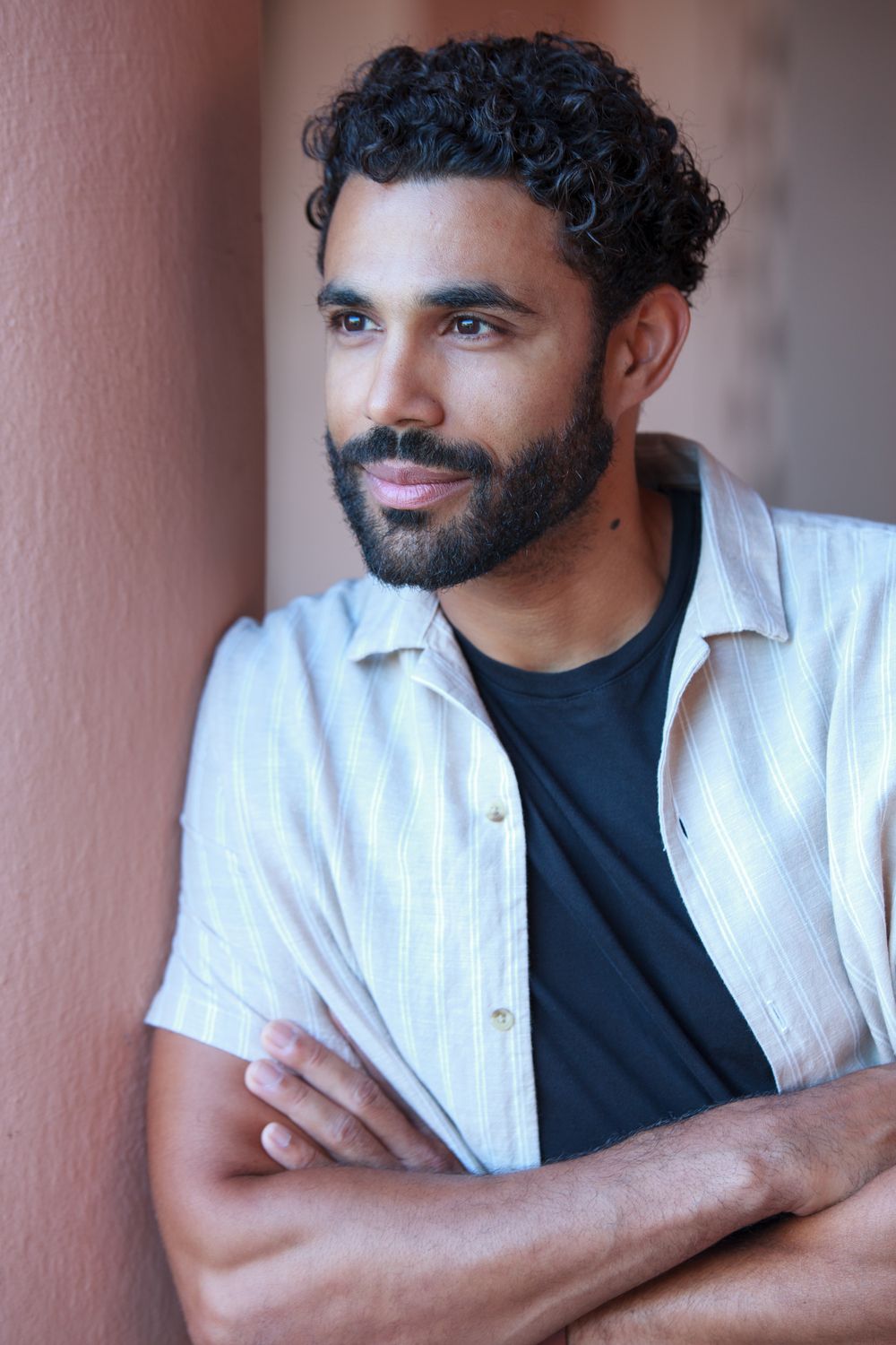 Three-quarter portrait looking off camera
